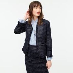 J crew Pencil Skirt in Shadow Houndstooth, $128 NWT, free ship, bund discount